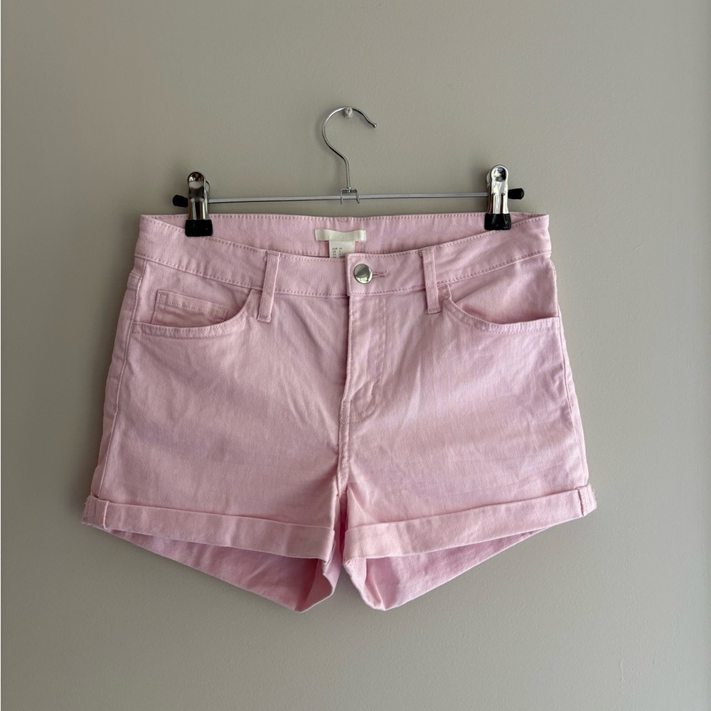 H&M Light Pink Jean Shorts